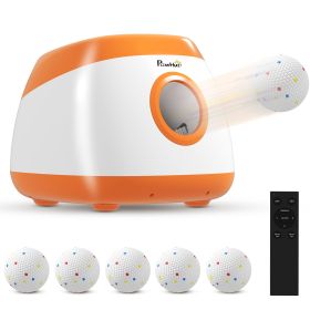 Automatic Dog Ball Launcher with 26-79 FT Distance, Automatic Ball Launcher for Medium and Large Dogs, Orange