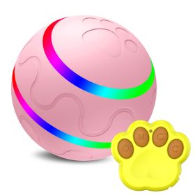 Pet New Cat Wicked Ball Toy Intelligent Ball USB Cat Toys Self Rotating Ball Automatic Rotation Ball (Option: Pink-Upgrade remote control)
