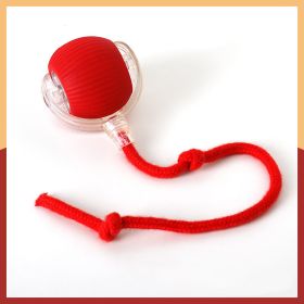 Cat Toy Self-Hi Funny Cat Rolling Ball Pets Relief Toy Pet Products (Option: With rope Red)