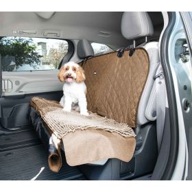 DGS Pet Products Dirty Dog 3-in-1 Car Seat Cover and Hammock Black 54" x 61" x 2" (Color: Tan)