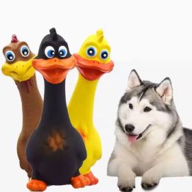 3pcs  Latex Screaming Chicken Toys Eco Friendly TPR Pet Squeaky Dog Interactive Play Chew Toys (Option: 3pack)